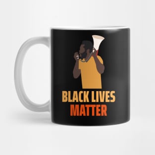 Black Lives Matter Protestor with a Megaphone Mug